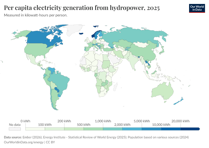 A thumbnail of the "Per capita electricity generation from hydropower" chart