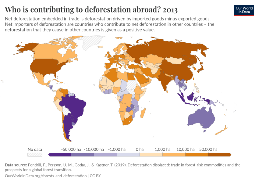 A thumbnail of the "Who is contributing to deforestation abroad?" chart