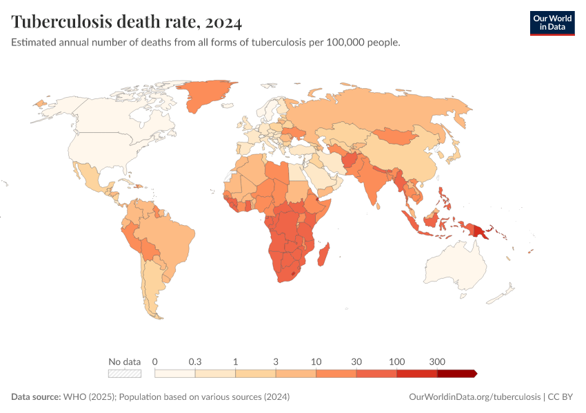 A thumbnail of the "Tuberculosis death rate" chart
